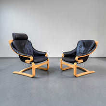 Load image into Gallery viewer, Pair of Danish Skippers Mobler armchairs