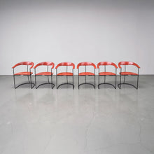 Load image into Gallery viewer, Six Canasta Cantilever Chairs by Arrben Italy