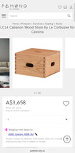 Load image into Gallery viewer, Cassina LC14 Stool by Le Corbusier