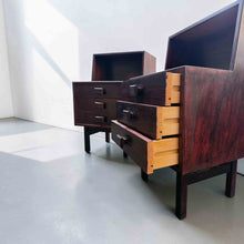 Load image into Gallery viewer, Pair of Danish Rosewood Bedside Tables