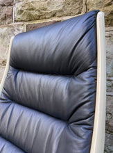 Load image into Gallery viewer, Tellus 1970s Swivel Leather Armchair