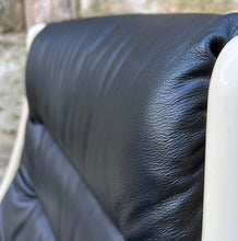 Load image into Gallery viewer, Tellus 1970s Swivel Leather Armchair
