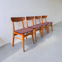 Load image into Gallery viewer, Set of Four Mosbøl Dining Chairs by Findahl Møbelfabrik
