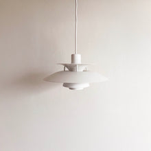Load image into Gallery viewer, PH5 Mini Pendant Light in White by Poul Henningsen for Louis Poulsen

