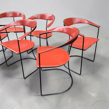 Load image into Gallery viewer, Six Canasta Cantilever Chairs by Arrben Italy
