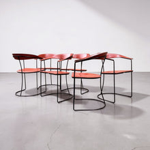 Load image into Gallery viewer, Six Canasta Cantilever Chairs by Arrben Italy
