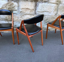 Load image into Gallery viewer, 4 x Kai Kristiansen Model 31 Danish Dining Chairs for Schou Andersen
