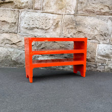 Load image into Gallery viewer, Hostess Orange plastic modular shelving by Michaelis Bayley
