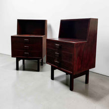 Load image into Gallery viewer, Pair of Danish Rosewood Bedside Tables
