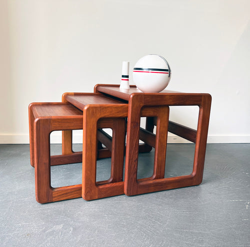 Teak Vintage Nest Of Tables from Nordic Shop